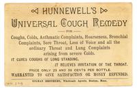 Hunnewell's Universal Cough Remedy