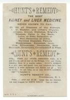 Hunt's Remedy [from verso]