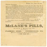 The Genuine Dr. C. McLane's Liver Pills are a Sure Cure for Sick Headache