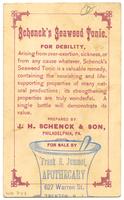 Schenck's Seaweed Tonic for Dyspepsia and Debility