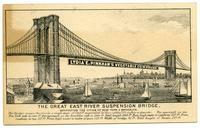 Lydia E. Pinkham's Vegetable Compound: the Great East River Suspension Bridge