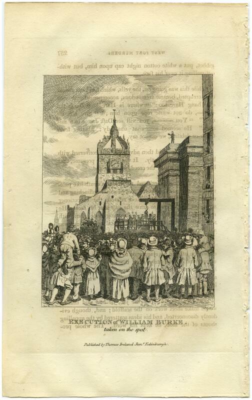 Execution of William Burke, taken on the spot