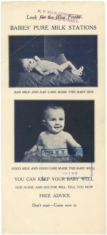 Look for the Blue Fronts: Babies' Pure Milk Stations