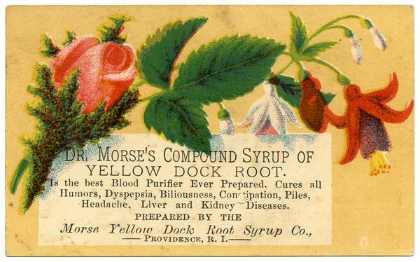 Dr. Morse's Compound Syrup of Yellow Dock Root