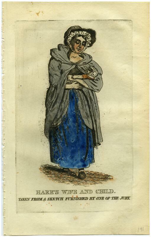 Hare's wife and child: taken from a sketch furnished by one of the jury