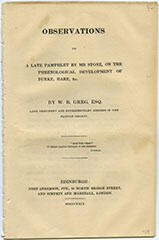 36. Observations on a late pamphlet by Mr. Stone, on the phrenological development of Burke, Hare, &c.