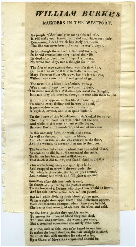 07. William Burke's murders in the Westport