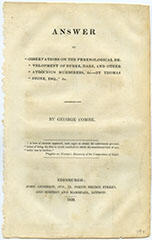 34. Answer to "Observations on the phrenological development of Burke, Hare, and other atrocious murderers, &c. By Thomas Stone, Esq.," &c.