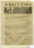 19. Execution : a full and true account of the last speech and dying declaration of William Burke, who was executed at Edinburgh this morning, for murder, and his body given for dissection ...