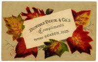 Dundas Dick & Co.'s Compliments of the Season, 1875